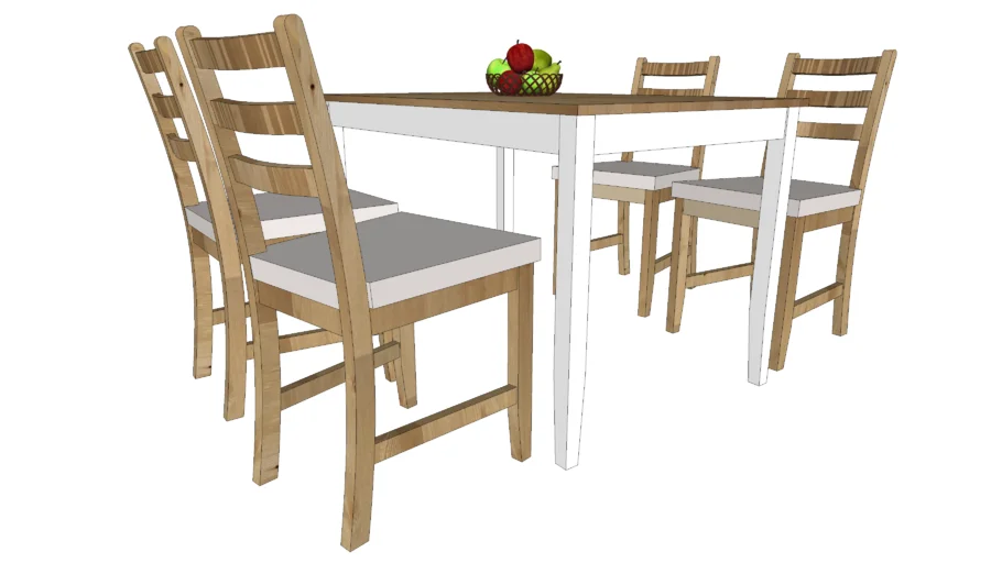 IKEA - LERHAMN DINING TABLE SET