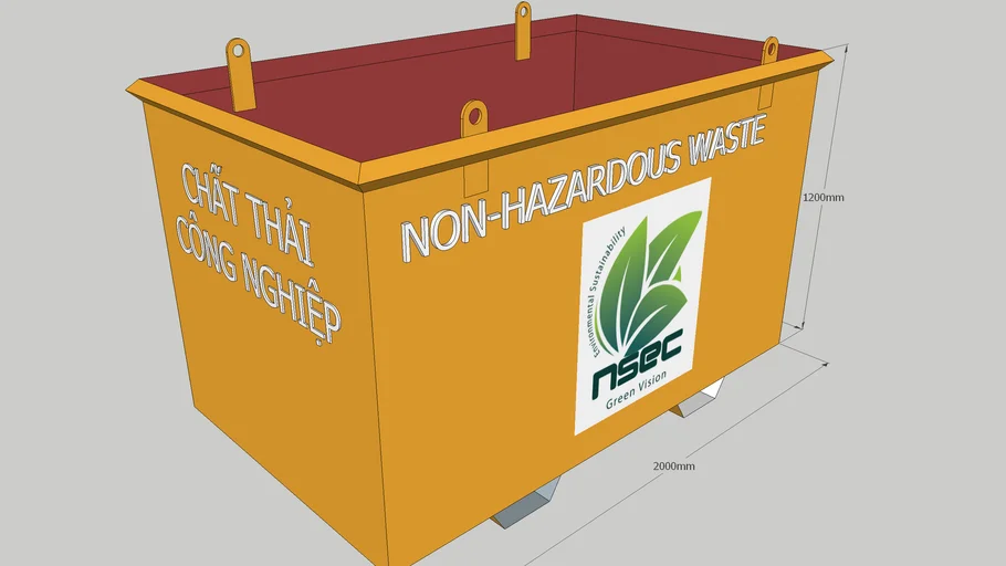Thùng rác công nghiệp | 3D Warehouse