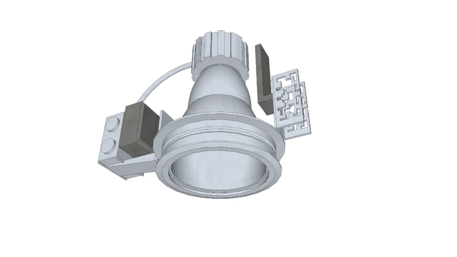 CompactFluorescent 6inch Wide beam open Downlight
