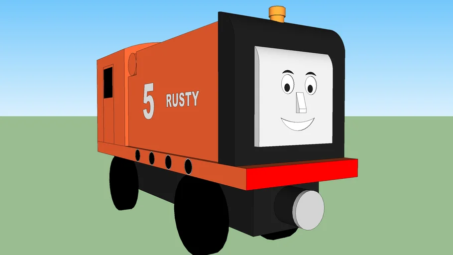 Wooden Railway Rusty