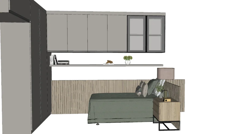 QUARTO DE SOLTEIRO / CAMA DE SOLTEIRO/ ROUPEIRO / GUARDA ROUPA APARTAMENTO