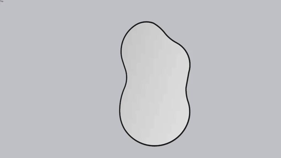 Glayds Asymmetrical Metal Wall Mirror