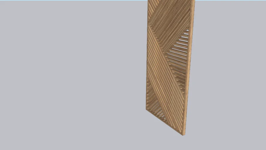 Modern wood wall's panel 105x266 panel