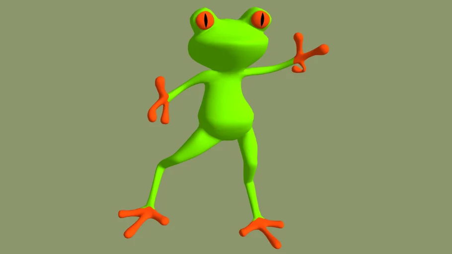 Crazy frog (low poly)