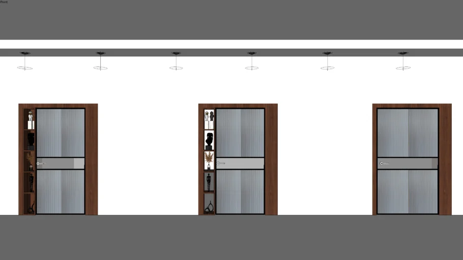 Glass Door with Aluminium Frame