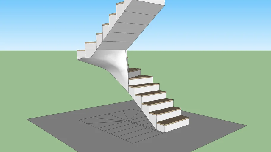 schody zabiegowe (winder stairs)
