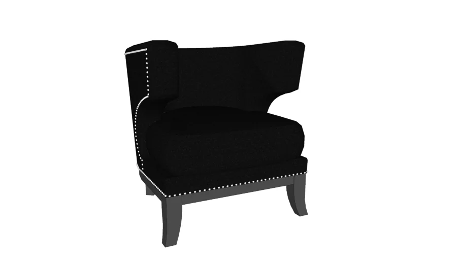 76773 Arm Chair Art Deco Black