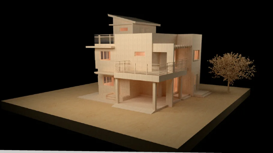 Maqueta virtual para vray