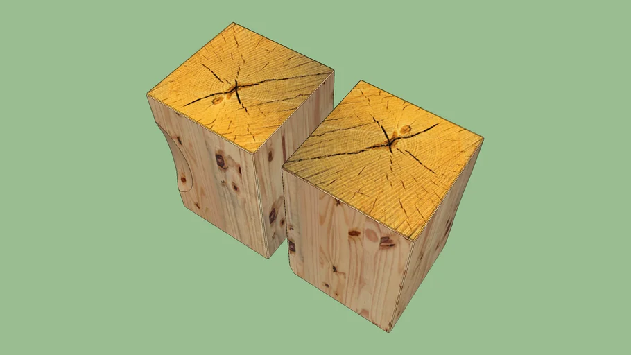 bedside tables (out of wood beam)