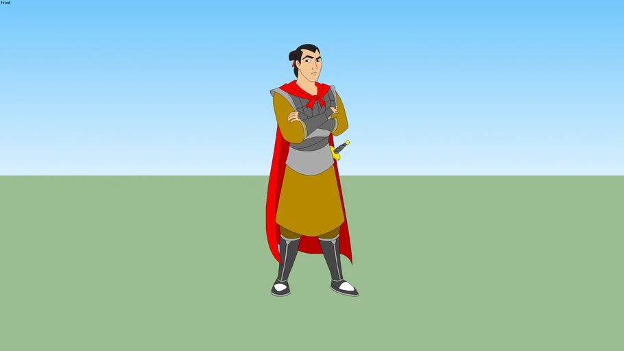 2d Chinese Warrior - Li Shang (Mulan 1998)