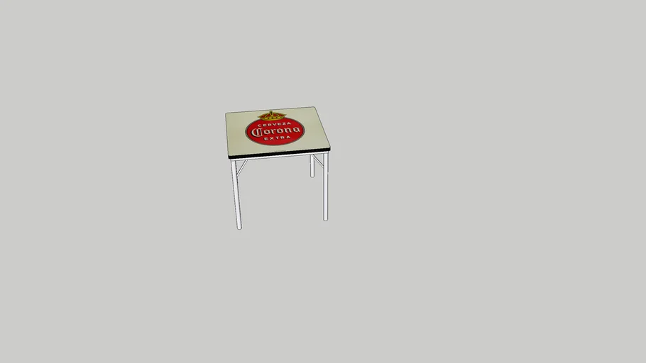 Mesa Metálica Porcelanizada Corona