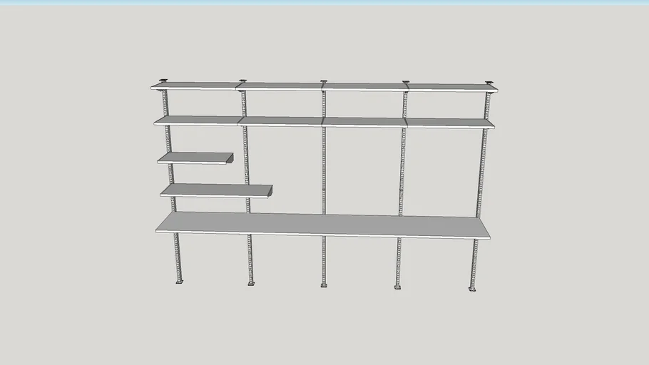Metal rack storage | 3D Warehouse