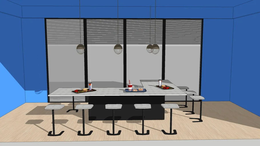 FOOD COURT TABLE