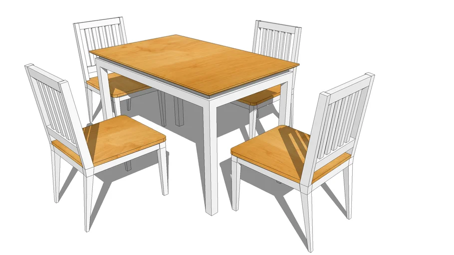 DINING TABLE- 4 SEATER  1200mm x 750mm