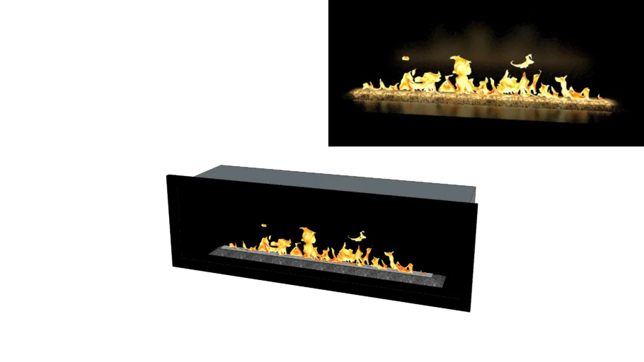 Linear DRL Fireplace