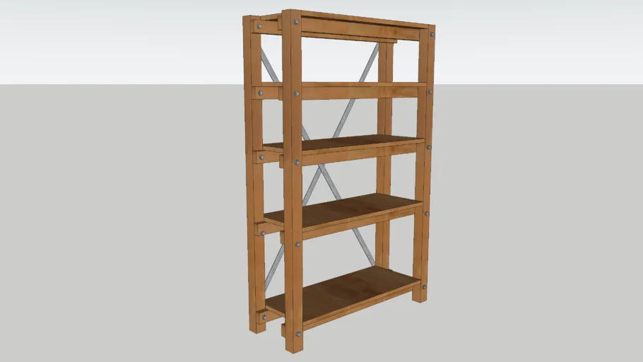 Woodshop Stand-Alone Shelf