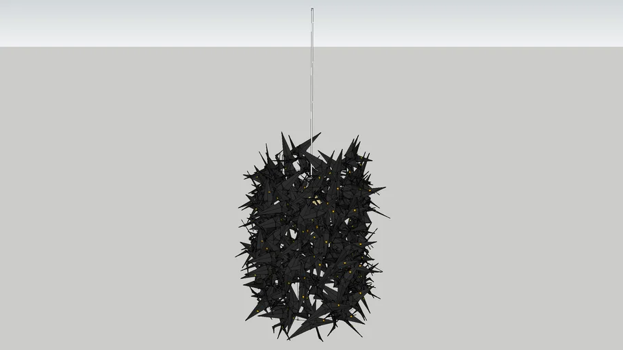 tas-ka origami lamp black 60x50cm