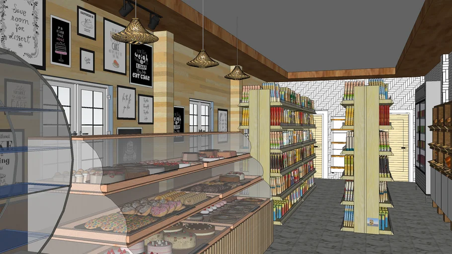 Bakery cum shopping complex