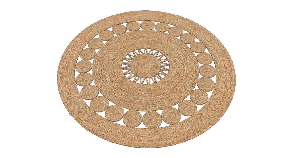 Tapete de Sisal Trançado