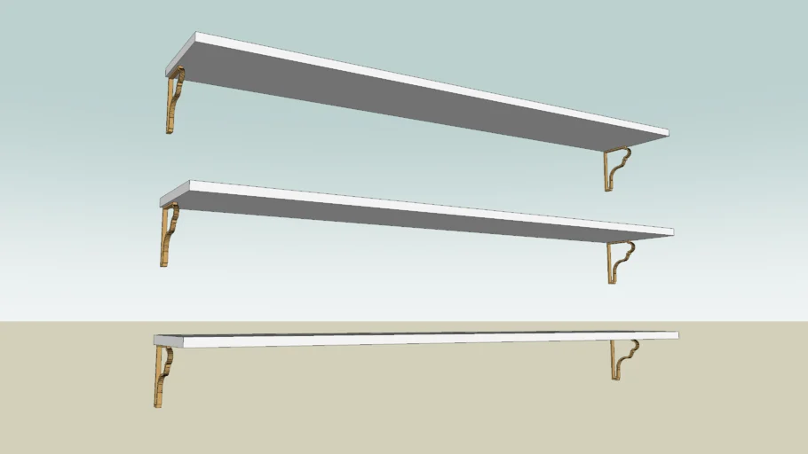 kitchen shelf with cornice