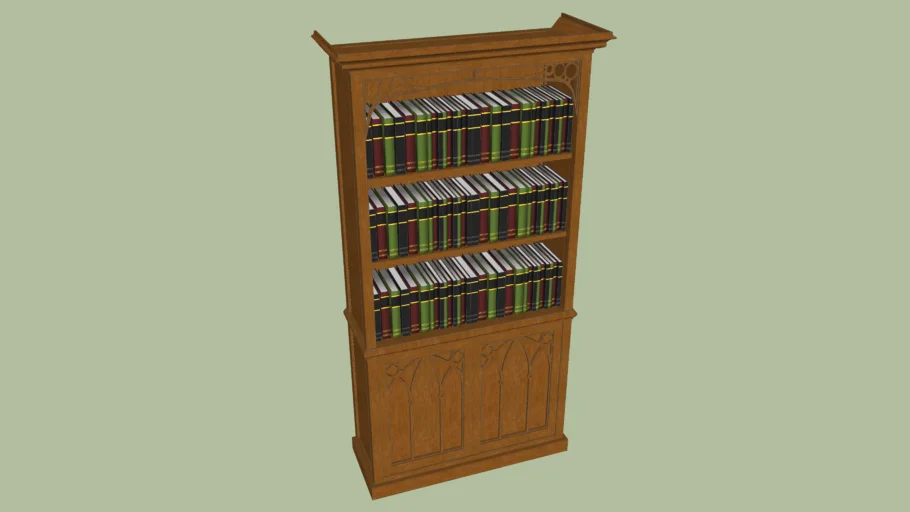 Victorian Gothic Bookcase