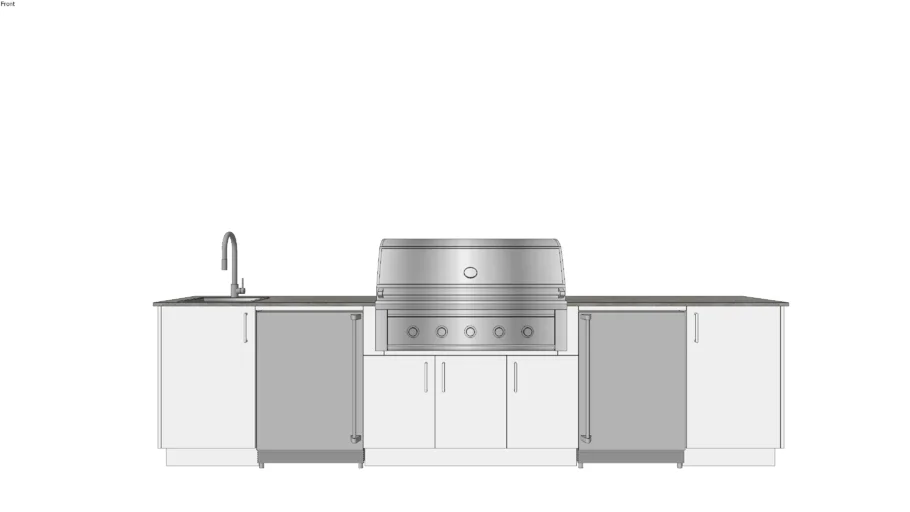 Soho 42 - Urban Bonfire Outdoor Kitchen