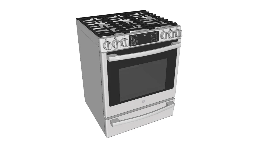 GE Profile™ 30" Smart Slide-In Front-Control Gas Range with No Preheat Air Fry