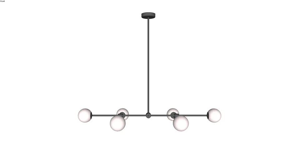 Lustre Pendente Linear 6 Globos