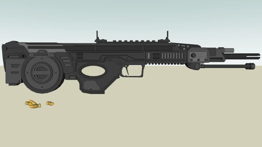 "SAW-86 LMG" (Light Machine Gun) now with 108 round clip.