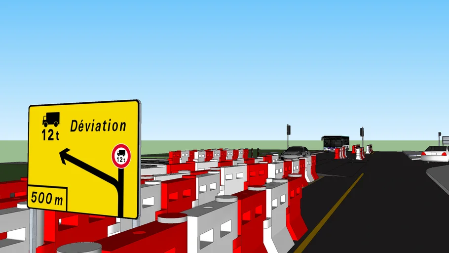 Avenue under renovation (With underground highway)