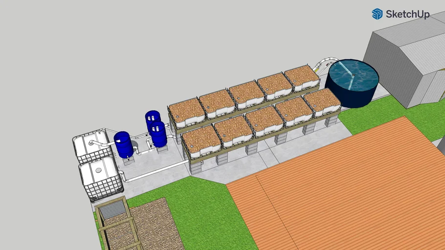 Large Backyard Aquaponic System