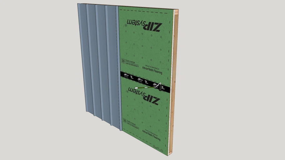 Metal Panels Over ZIP System R-Sheathing