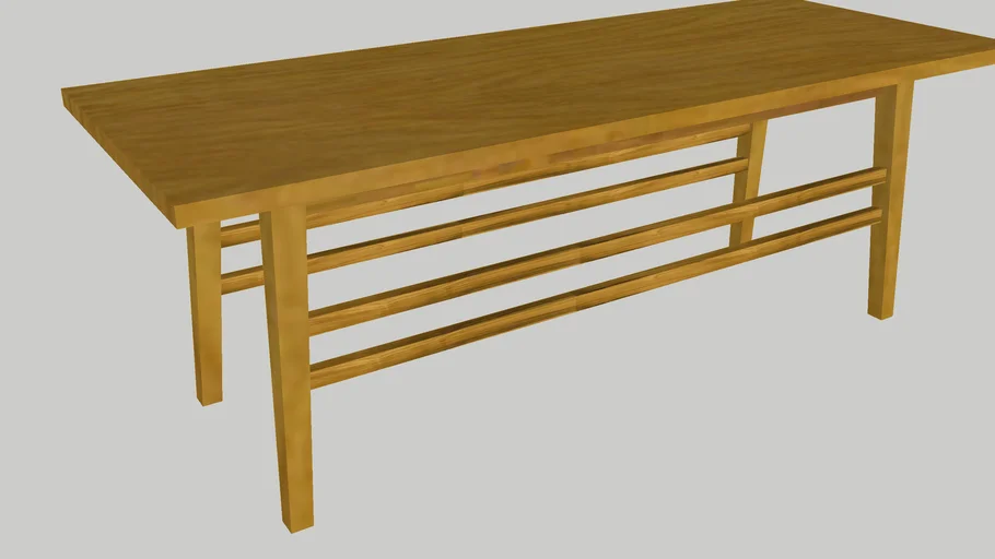 Wooden table | 3D Warehouse