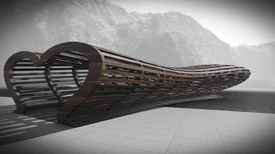 PARAMETRIC WOODEN BRIDGE