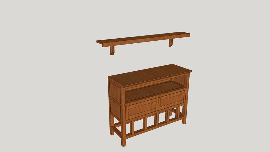 Mirror Console Table