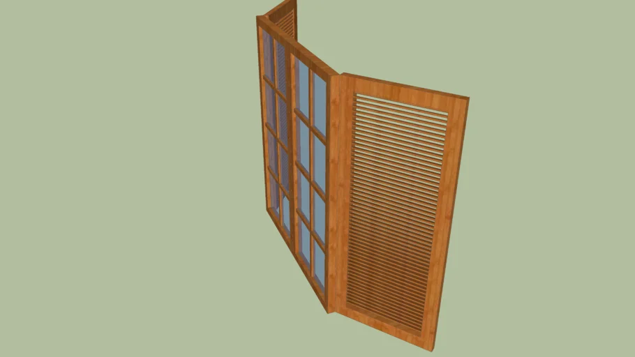 VENTANA CON POSTIGOS