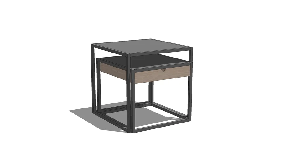 Side Table With Stool