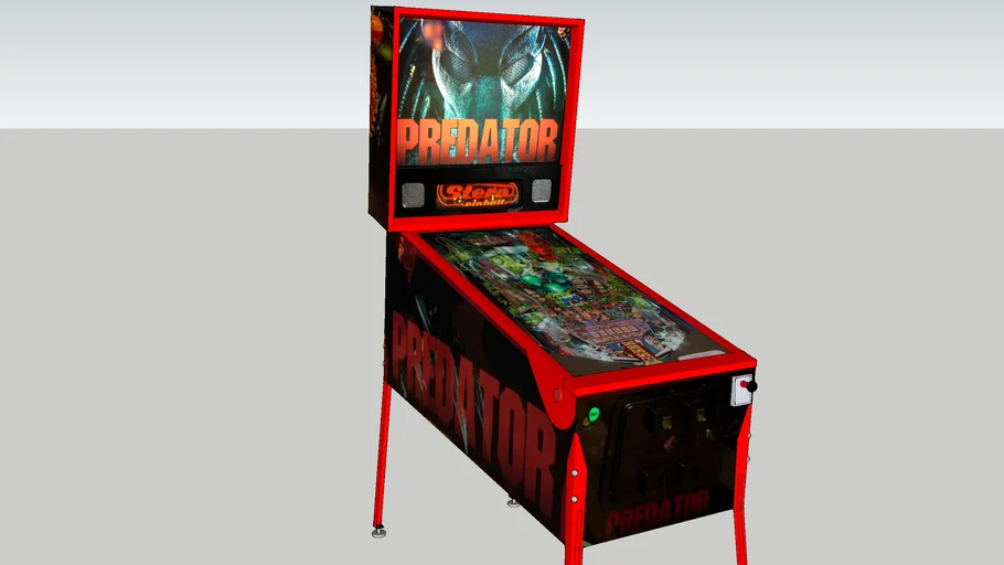 Predator pinball machine