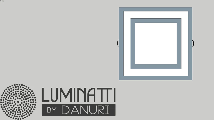 Downlight quadrada Glass
