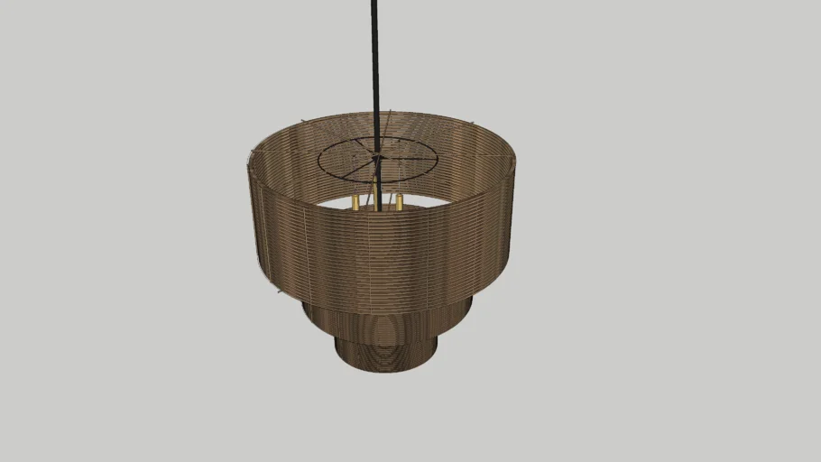 MINNA THREE TIERED CHANDELIER