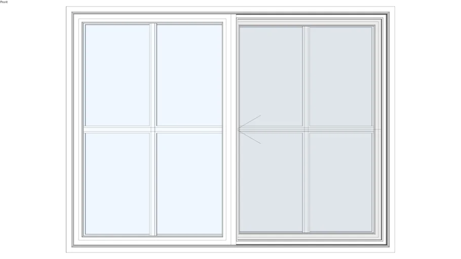 Ultra™ Series | C650 Half Vent horizontal Sliding Window