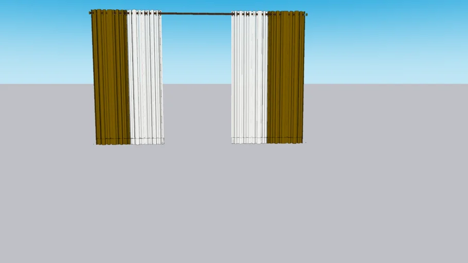 Cortina doble drapes 