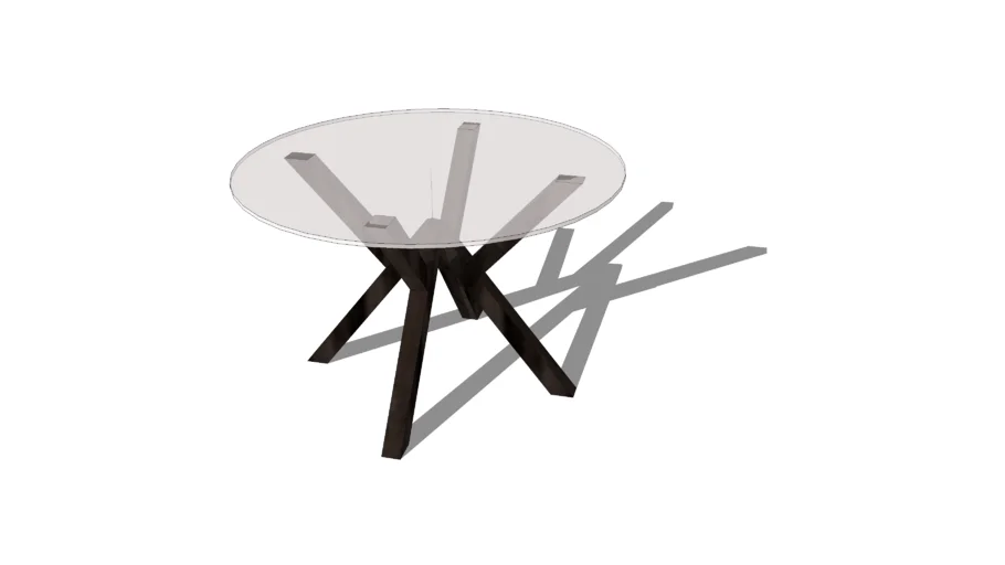 Round crystal table | 3D Warehouse