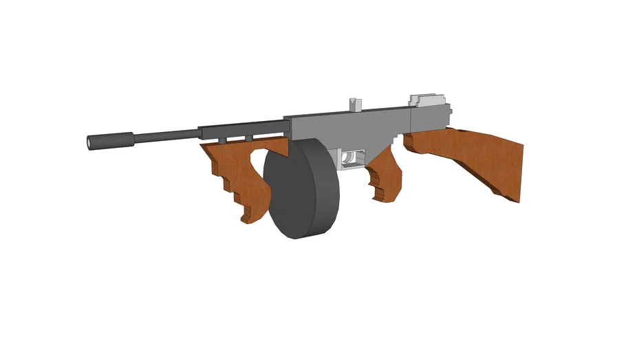 Thompson Machine Gun | 3D Warehouse