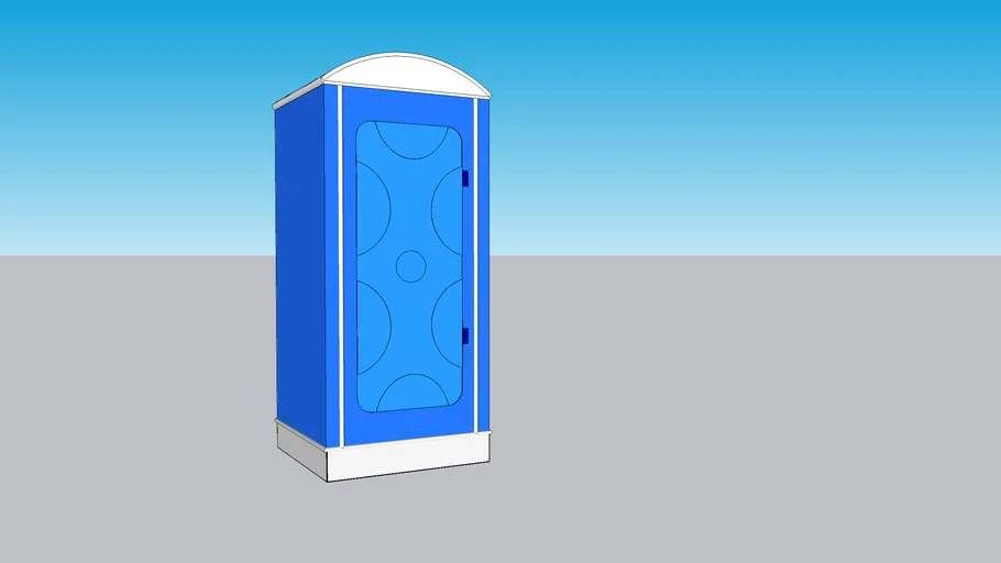 PORTABLE TOILET 112 X 112 X 240