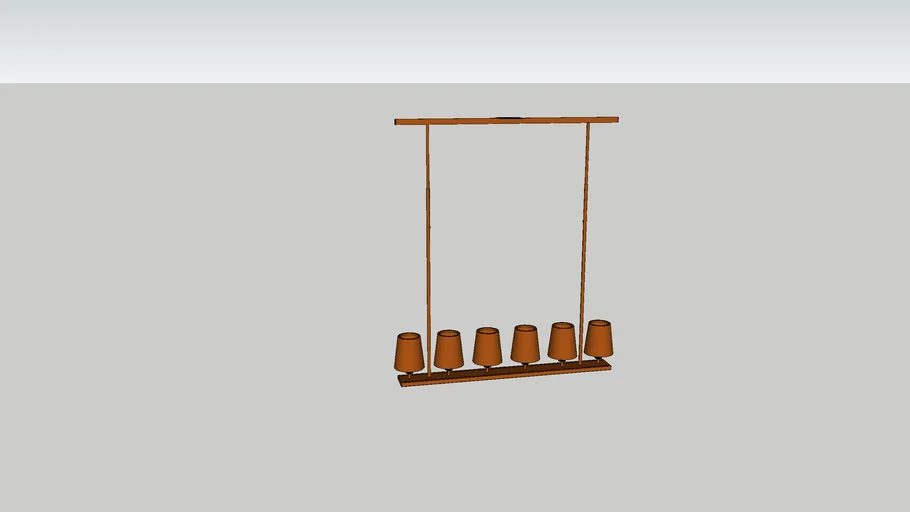 Pendente Tocheiro Cúpula de Metal - Foco Metallo