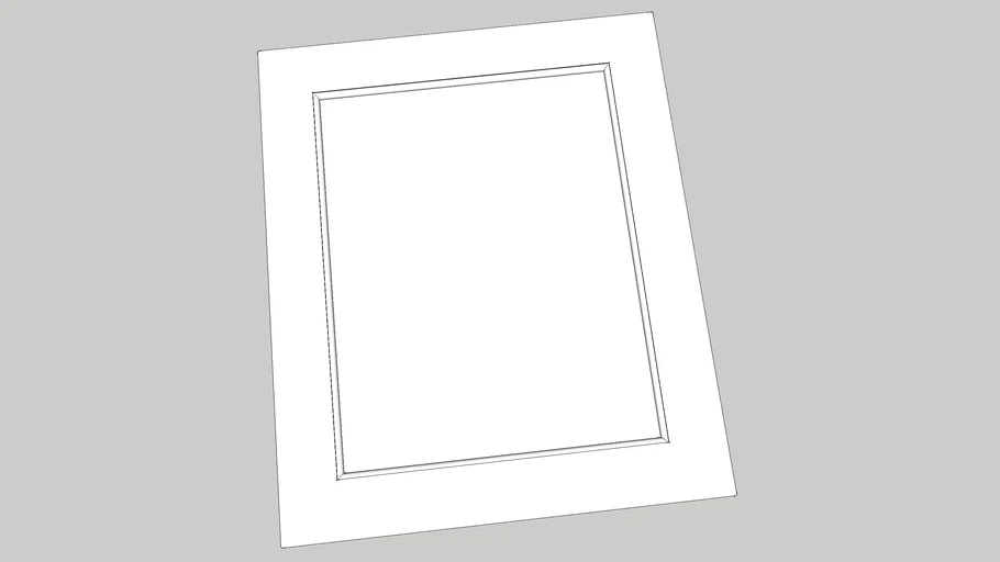 Kitchen Door Front (Simple Moulding for 60cm unit)
