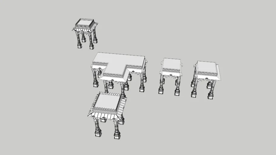 Hindu Temple Walkway Pieces Type 2
