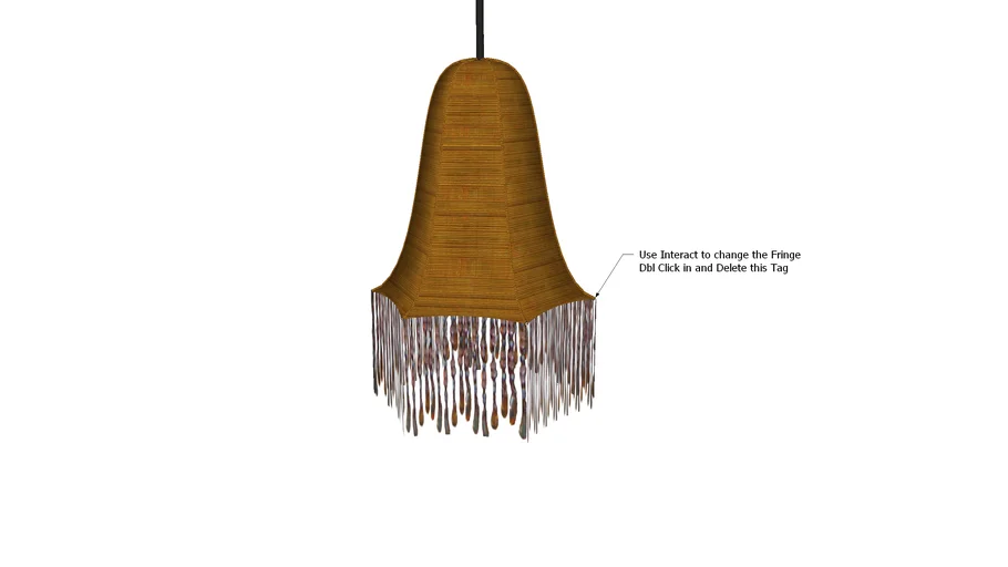 Beaded Fringe Pendant Light