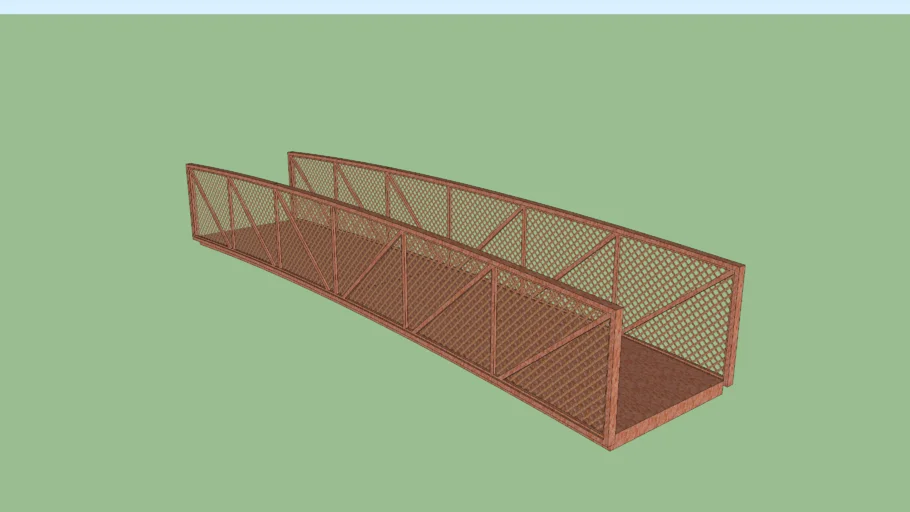 steel pedestrian bridge (footbridge)